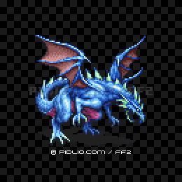 ブルードラゴン(GBA版)の画像:FF2モンスター別攻略 / FF2攻略