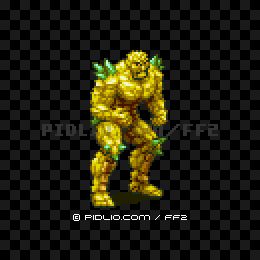 ゴールドゴーレム（GBA版）の画像：FF2モンスター別攻略 ／ FF2攻略