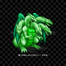 ヤマタノオロチの画像：FC版FF2の敵・モンスター図鑑 ／ FF2攻略
