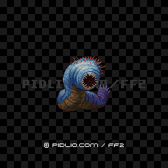 ラウンドウォーム(PSP版)の画像:FF2モンスター別攻略 / FF2攻略
