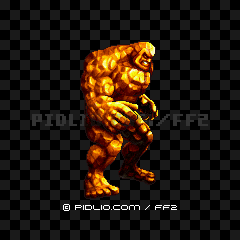 ゴールドゴーレム（PSP版）の画像：FF2モンスター別攻略 ／ FF2攻略