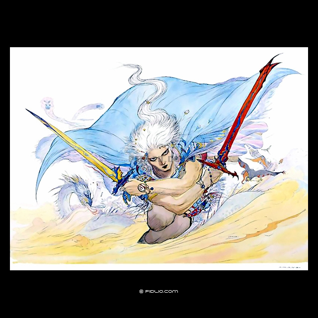 光の戦士1（パッケージイラスト）：FF3のコンセプトアート ／ ファイナルファンタジー3攻略