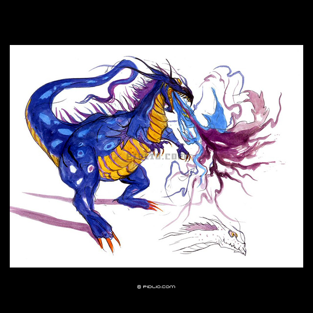 サラマンダーのコンセプトアート ／ ファイナルファンタジー3攻略