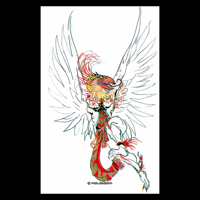 ガルーダのコンセプトアート ／ ファイナルファンタジー3攻略