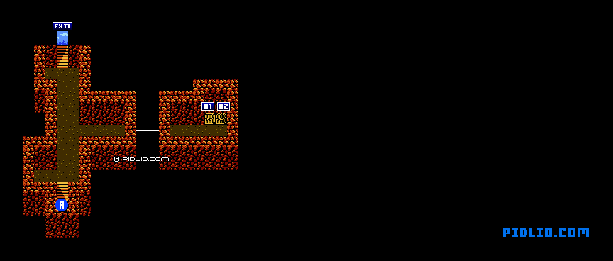 祭壇の洞窟のマップ画像：1 ／ FF3攻略・ファイナルファンタジー3攻略