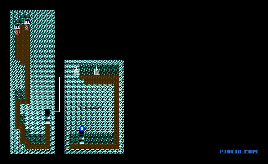 カズスの村のマップ画像：3 ／ FF3攻略・ファイナルファンタジー3攻略