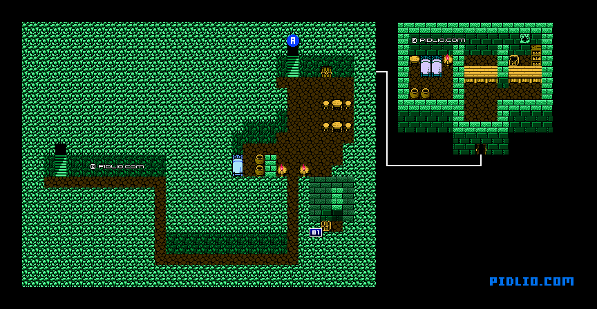 バイキングのアジトのマップ画像：1 ／ FF3攻略・ファイナルファンタジー3攻略