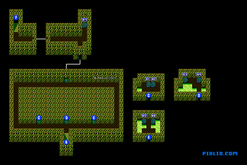 ハインの城のマップ画像：3 ／ FF3攻略・ファイナルファンタジー3攻略