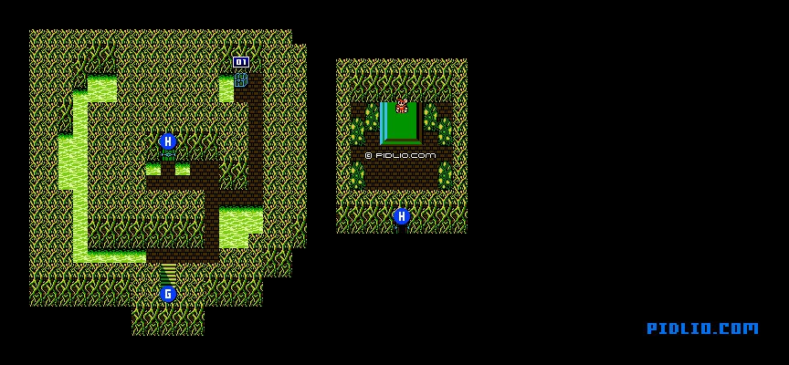 ハインの城のマップ画像：5 ／ FF3攻略・ファイナルファンタジー3攻略