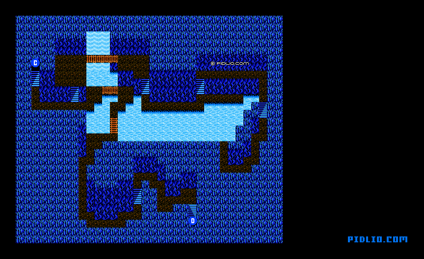 水の洞窟のマップ画像：3 ／ FF3攻略・ファイナルファンタジー3攻略