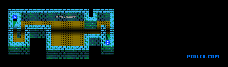 下水道のマップ画像：3 ／ FF3攻略・ファイナルファンタジー3攻略
