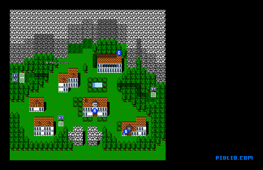 レプリトの村のマップ画像：1 ／ FF3攻略・ファイナルファンタジー3攻略