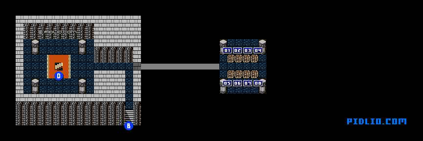 サロニアの地下の迷路のマップ画像：3 ／ FF3攻略・ファイナルファンタジー3攻略