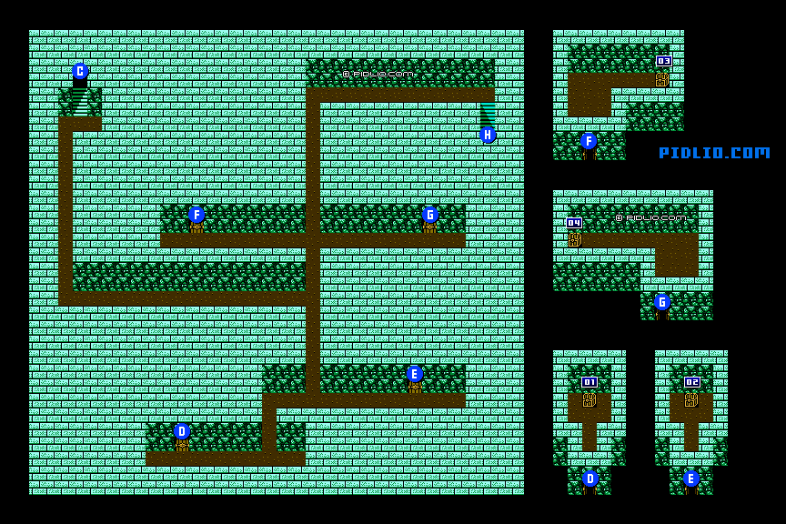 古代遺跡のマップ画像：2 ／ FF3攻略・ファイナルファンタジー3攻略