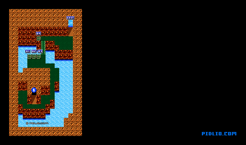 バハムートの洞窟のマップ画像：3 ／ FF3攻略・ファイナルファンタジー3攻略