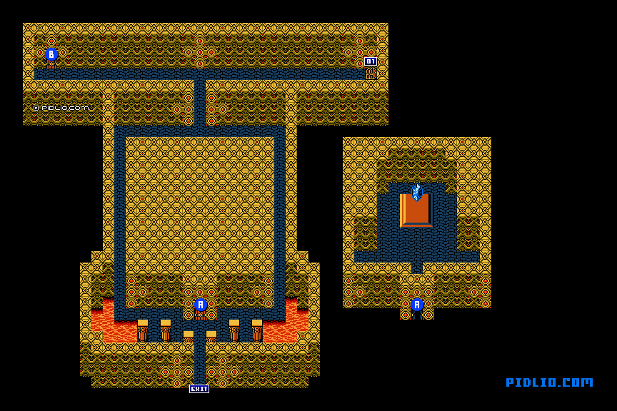古代の民の迷宮のマップ画像：1 ／ FF3攻略・ファイナルファンタジー3攻略