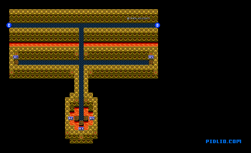 古代の民の迷宮のマップ画像：3 ／ FF3攻略・ファイナルファンタジー3攻略