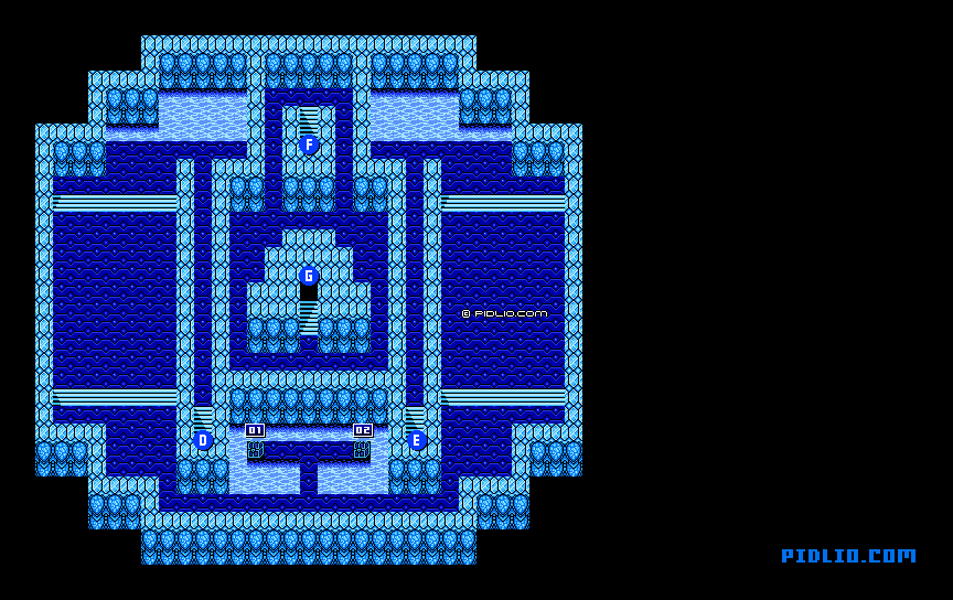 クリスタルタワーのマップ画像：4 ／ FF3攻略・ファイナルファンタジー3攻略
