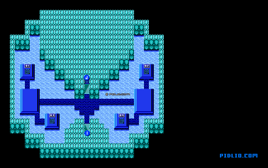 クリスタルタワーのマップ画像：7 ／ FF3攻略・ファイナルファンタジー3攻略