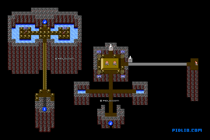 禁断の地エウレカのマップ画像：7 ／ FF3攻略・ファイナルファンタジー3攻略