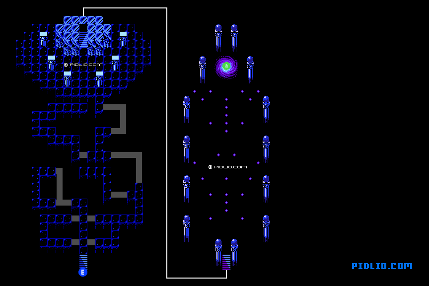 闇の世界のマップ画像：6 ／ FF3攻略・ファイナルファンタジー3攻略