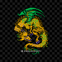 イエロードラゴンの画像：FF3の敵・モンスター図鑑 ／ FF3攻略