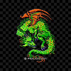 グリーンドラゴンの画像：FF3の敵・モンスター図鑑 ／ FF3攻略