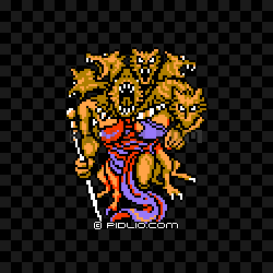スキュラ（FC版）の画像：FF3の敵・モンスター図鑑 ／ FF3攻略