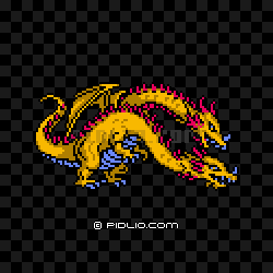 2ヘッドドラゴン(FC版)の画像:FF3の敵・モンスター図鑑 / FF3攻略