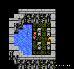 指輪を泉に投げ捨てる：画像 ／ FF3攻略
