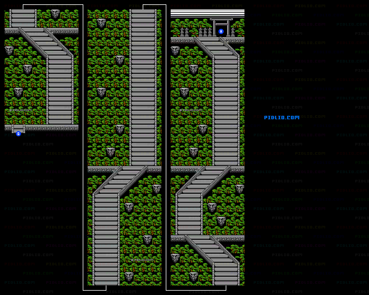 ステージ3：四国のフィールドマップ画像7 ／ がんばれゴエモン2攻略