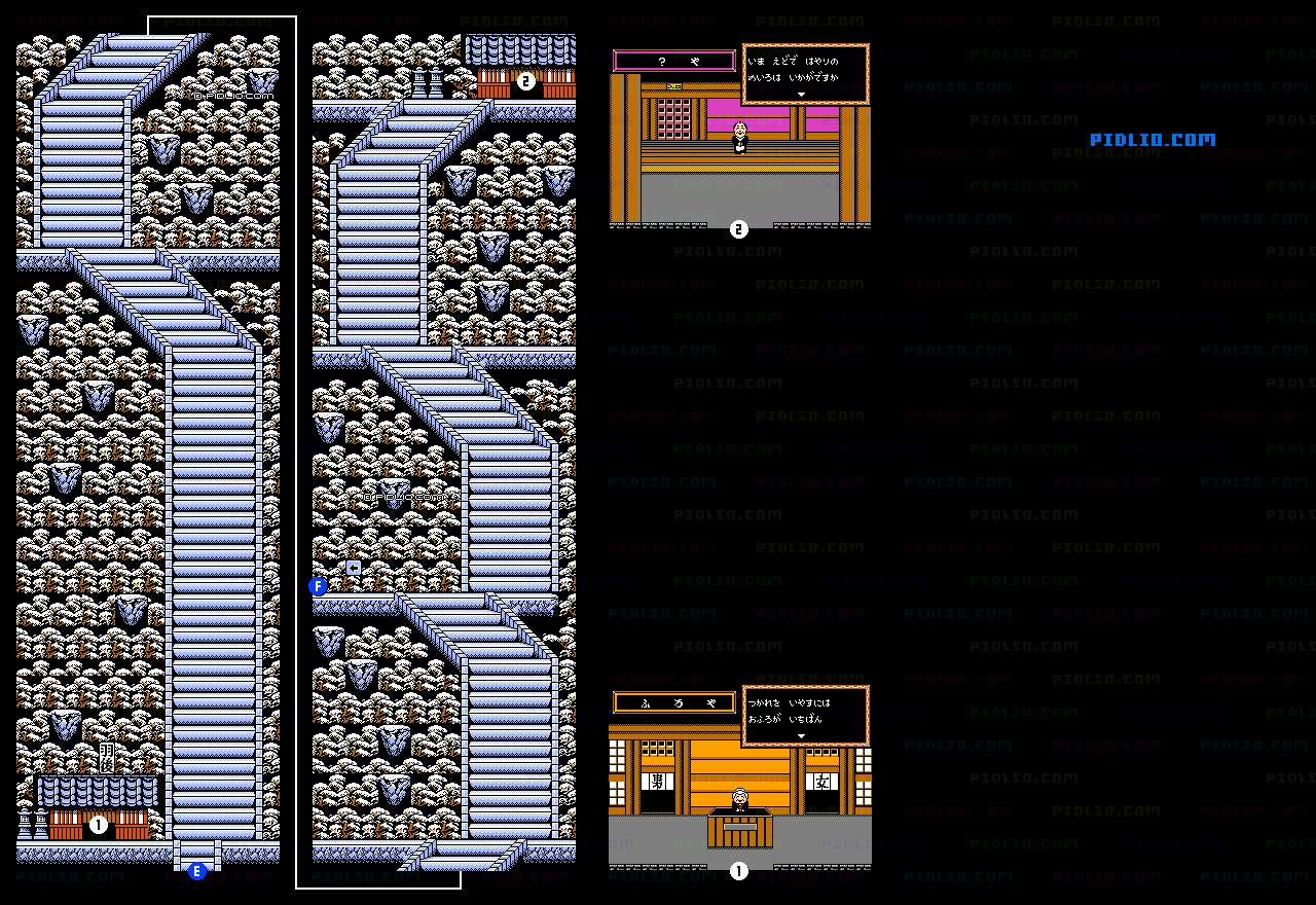 ステージ8：東北のフィールドマップ画像5 ／ がんばれゴエモン2攻略