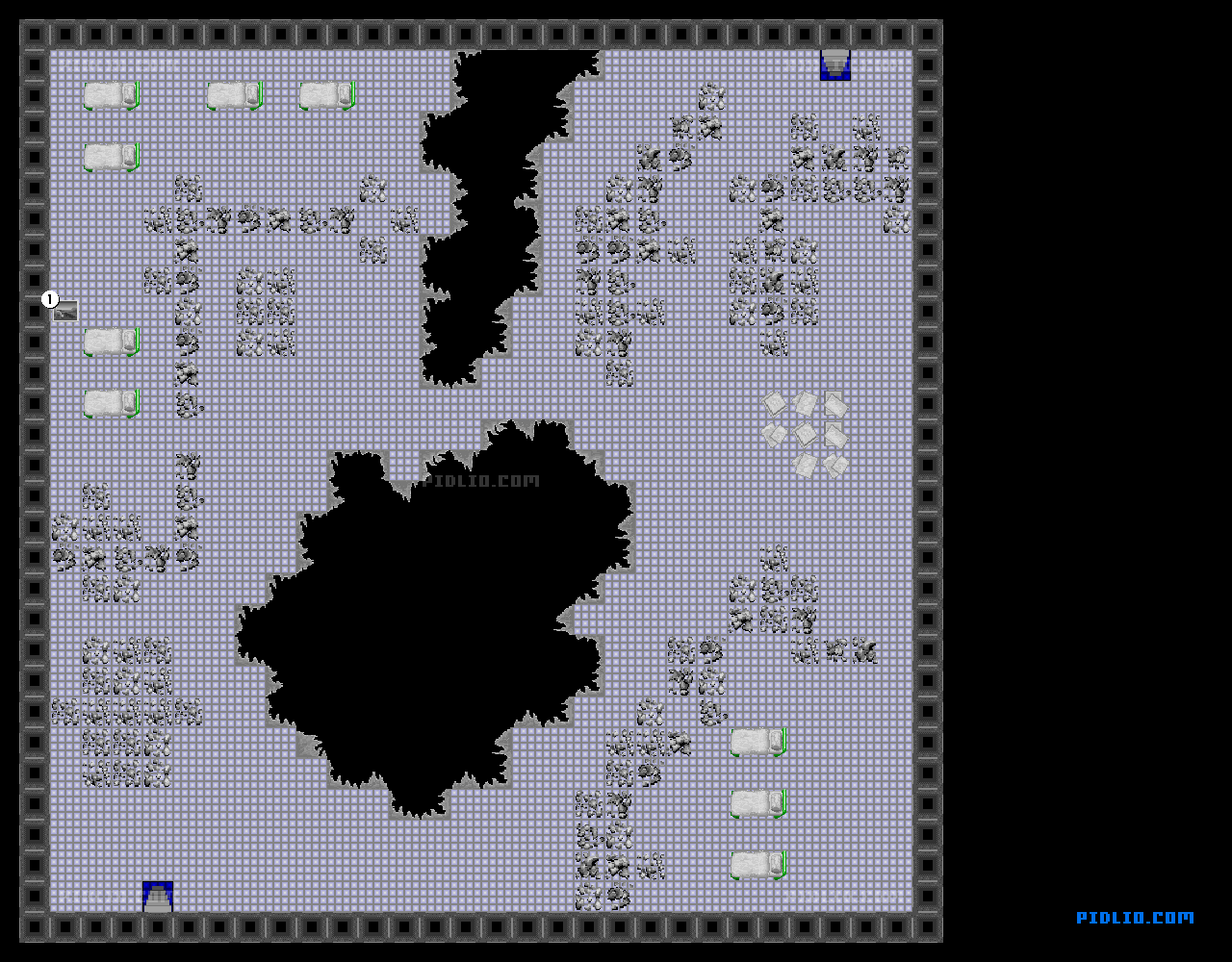 病院3Fのマップ画像 ／ ラストハルマゲドン攻略