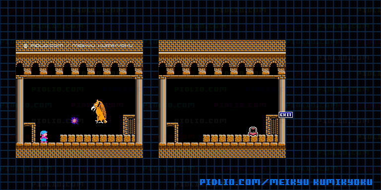 魔獣バルカーマの部屋のマップ画像 ／ 迷宮組曲・ミロンの大冒険攻略 ─ pidlio.com