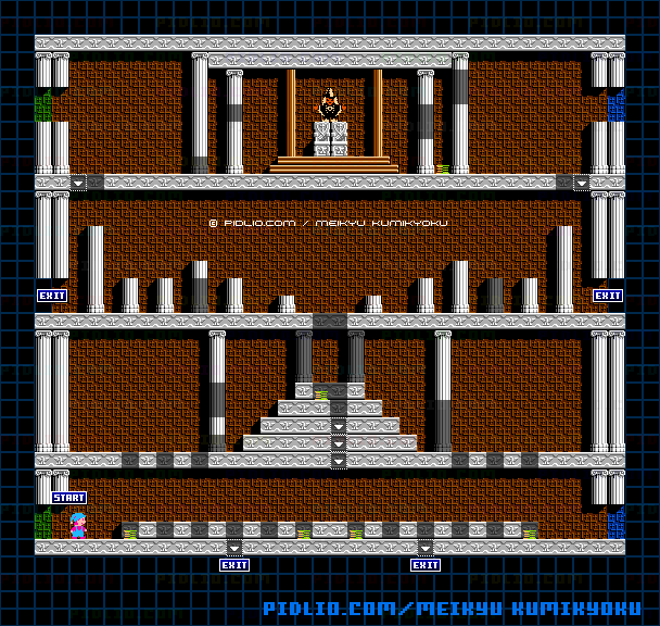 マハリトの部屋のマップ画像1 ／ 迷宮組曲・ミロンの大冒険攻略 ─ pidlio.com