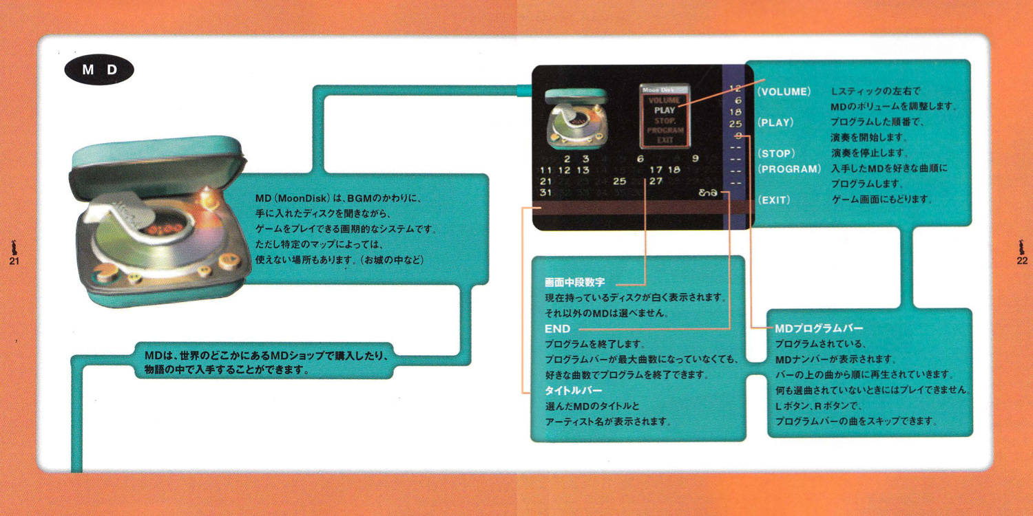 moon 説明書 P21 - P22(画像) / ラブデリック moon 攻略