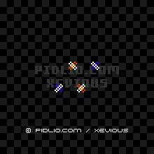 ギドスパリオ（GIDDO SPARIO）の画像：敵キャラクター図鑑 - FC版ゼビウス攻略 ─ pidlio.com