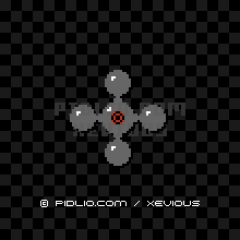 ボザログラム（BOZA LOGRAM）の画像：敵キャラクター図鑑 - FC版ゼビウス攻略 ─ pidlio.com