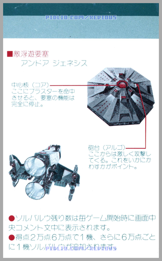 P08：FC版ゼビウスの説明書 - FC版ゼビウス攻略 ─ pidlio.com