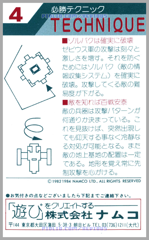 P09：FC版ゼビウスの説明書 - FC版ゼビウス攻略 ─ pidlio.com