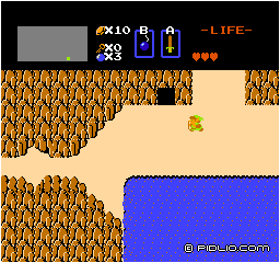 洞窟が出現する:画像 / ゼルダの伝説1攻略