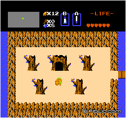 LEVEL1の迷宮の場所:画像 / ゼルダの伝説1攻略