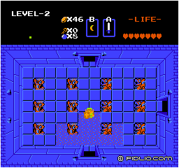 LEVEL2の迷宮の場所:画像 / ゼルダの伝説1攻略