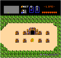 LEVEL3の迷宮の場所:画像 / ゼルダの伝説1攻略