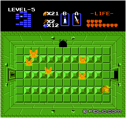 バクダンで上の部屋へ：画像 ／ ゼルダの伝説1攻略