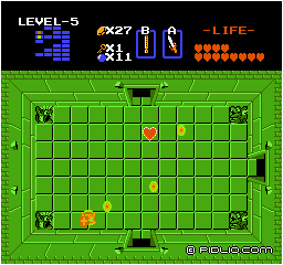 ハートの器を入手する：画像 ／ ゼルダの伝説1攻略